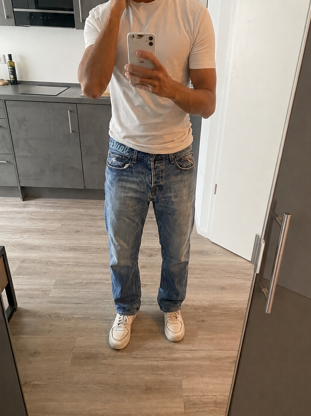 Replay Jeans W31/L34 Bikersfield 1981 Vintage Y2K Straight Blau