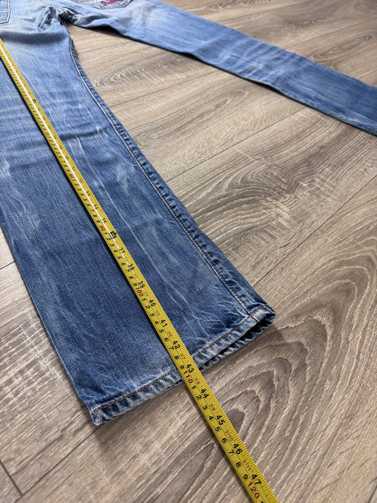 Replay Jeans W31/L34 Bikersfield 1981 Vintage Y2K Straight Blau