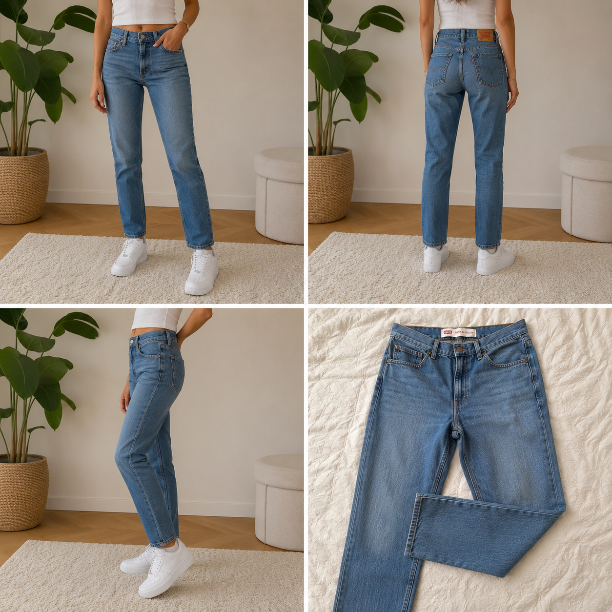 Levi’s 505 Regular Jeans (W30/L30) – Hellblaue Waschung