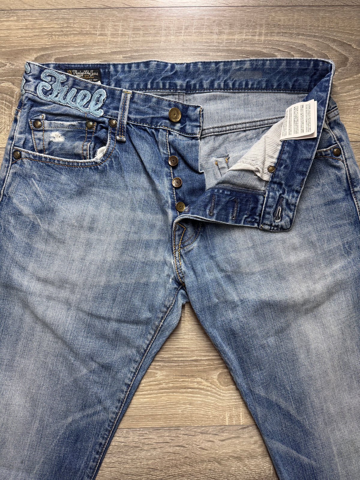 Replay Jeans W31/L34 Bikersfield 1981 Vintage Y2K Straight Blau